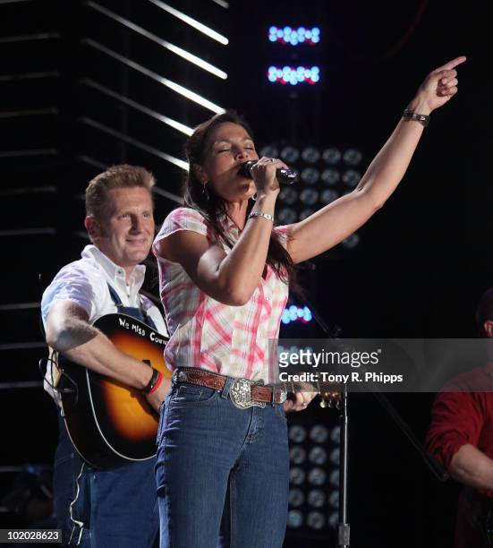 Joey & Rory performs during the 2010 CMA Music Festival on June 12, 2010 in Nashville, Tennessee.