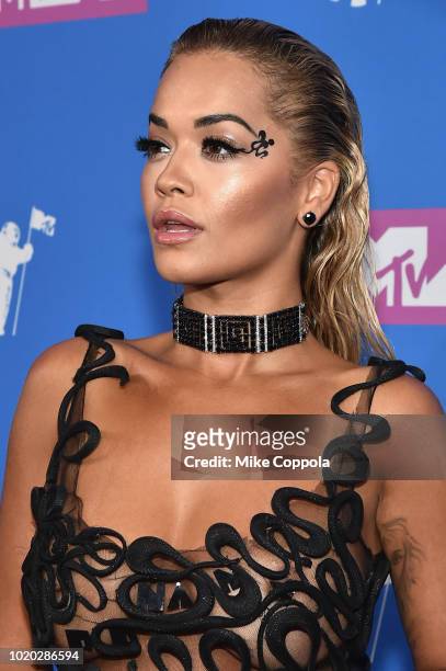 Rita Ora attends the 2018 MTV Video Music Awards at Radio City Music Hall on August 20, 2018 in New York City.