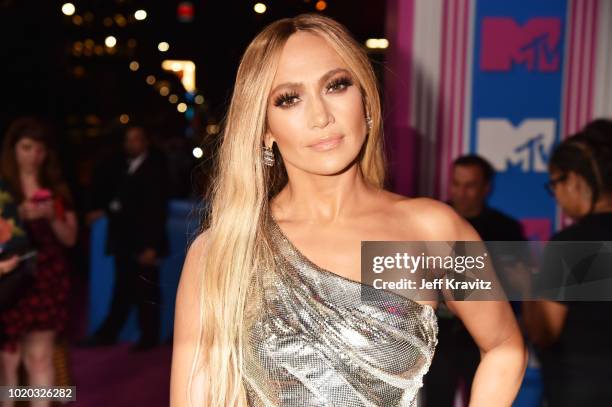 Jennifer Lopez attends the 2018 MTV Video Music Awards at Radio City Music Hall on August 20, 2018 in New York City.