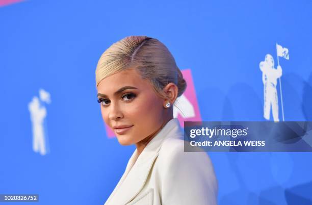 Personality Kylie Jenner attends the 2018 MTV Video Music Awards at Radio City Music Hall on August 20, 2018 in New York City.