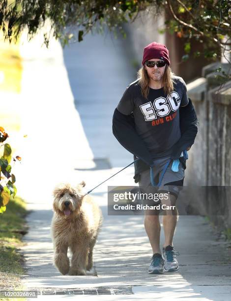 Comedian Tim Minchin is seen on August 21, 2018 in Sydney, Australia.