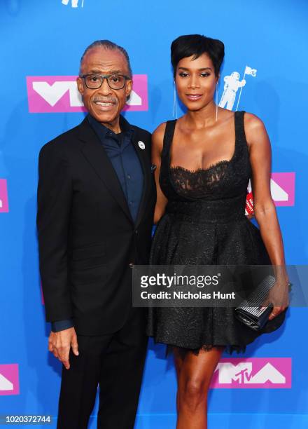 Al Sharpton and Aisha McShaw attend the 2018 MTV Video Music Awards at Radio City Music Hall on August 20, 2018 in New York City.