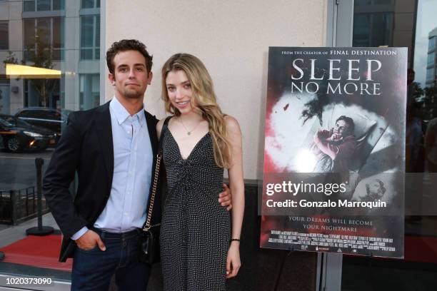 Keli Price and Dale Borchiver during the Premiere For RLJ Entertainment's "Sleep No More" on August 20, 2018 in Brooklyn City.