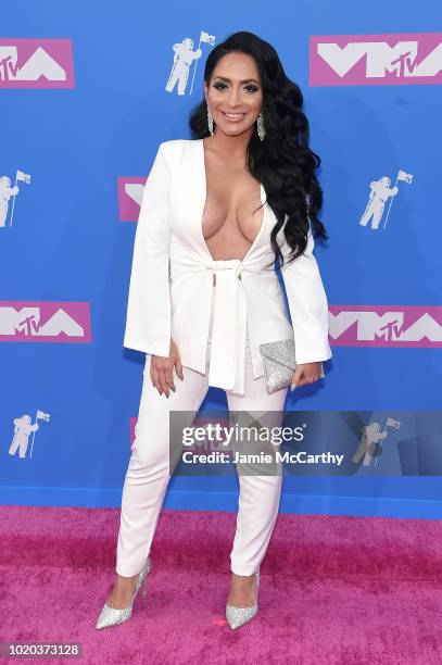 Angelina Pivarnick attends the 2018 MTV Video Music Awards at Radio City Music Hall on August 20, 2018 in New York City.