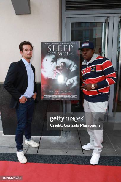 Keli Price and Jadakiss during the Premiere For RLJ Entertainment's "Sleep No More" on August 20, 2018 in Brooklyn City.