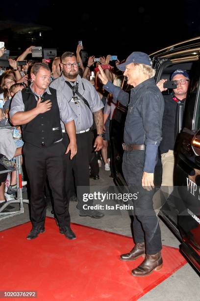 Italien-US actor Terence Hill arrives at the premiere of 'Mein Name ist Somebody - Zwei Faeuste kehren zurueck' during the movie nights on August 20,...