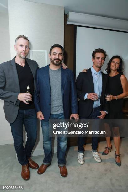 James Lamarr, Phillip Guzman, Keli Price and Shari Moss during the Premiere For RLJ Entertainment's "Sleep No More" on August 20, 2018 in Brooklyn...