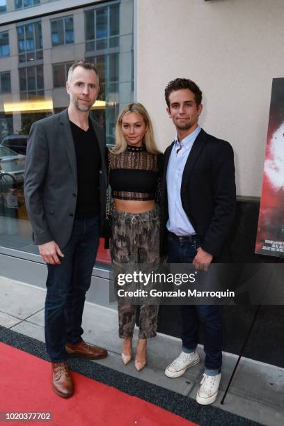 James Lamarr, Keli Price and Corinne Olympios during the Premiere For RLJ Entertainment's "Sleep No More" on August 20, 2018 in Brooklyn City.