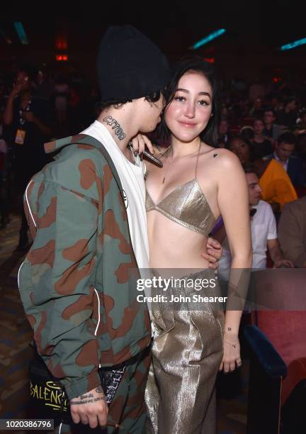 Lil Xan and Noah Cyrus attend the 2018 MTV Video Music Awards at Radio City Music Hall on August 20, 2018 in New York City.