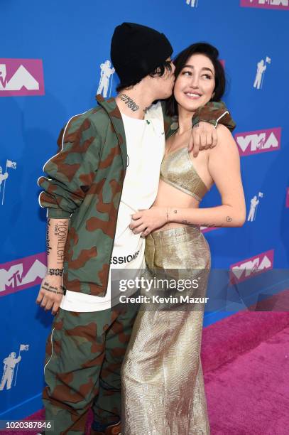 Lil Xan and Noah Cyrus attend the 2018 MTV Video Music Awards at Radio City Music Hall on August 20, 2018 in New York City.