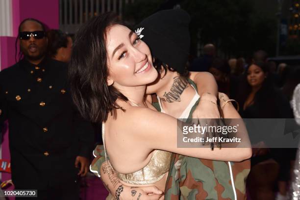 Noah Cyrus and Lil Xan attend the 2018 MTV Video Music Awards at Radio City Music Hall on August 20, 2018 in New York City.