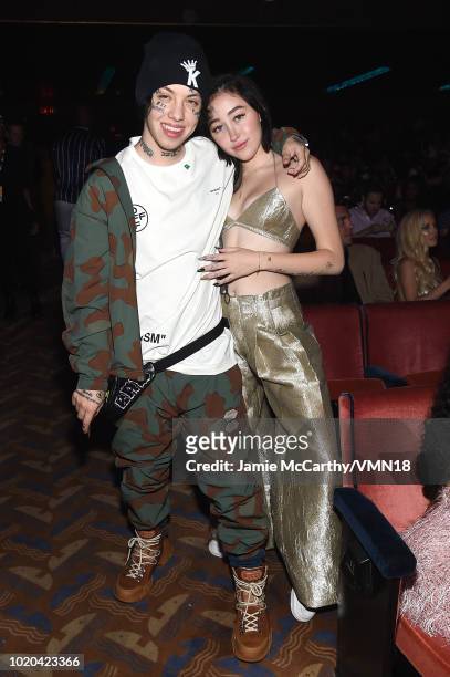 Lil Xan and Noah Cyrus during the 2018 MTV Video Music Awards at Radio City Music Hall on August 20, 2018 in New York City.