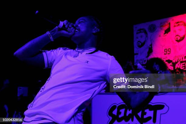 Young M.A. Performs at Major League Soccer Kicks Off Heineken Rivalry Week on August 20, 2018 in Brooklyn, New York.