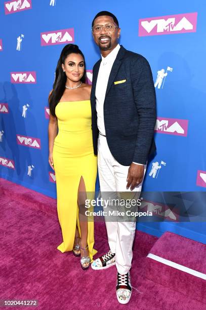 Molly Qerim and Jalen Rose attend the 2018 MTV Video Music Awards at Radio City Music Hall on August 20, 2018 in New York City.