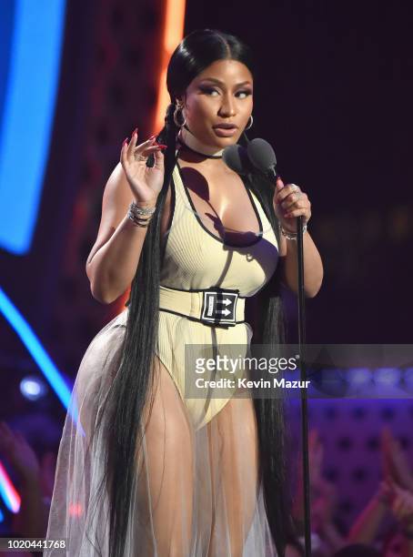 Nicki Minaj performs onstage during the 2018 MTV Video Music Awards at Radio City Music Hall on August 20, 2018 in New York City.
