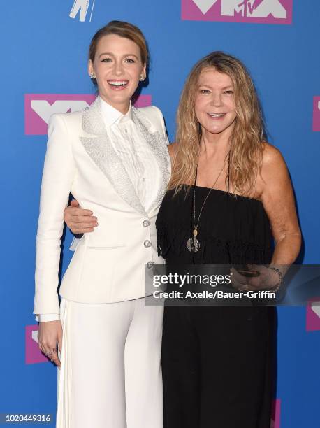 Blake Lively and mom Elaine Lively attend the 2018 MTV Video Music Awards at Radio City Music Hall on August 20, 2018 in New York City.