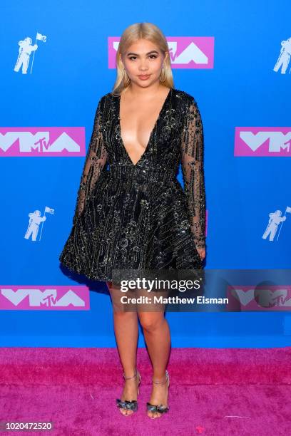 Hayley Kiyoko attends the 2018 MTV Video Music Awards at Radio City Music Hall on August 20, 2018 in New York City.