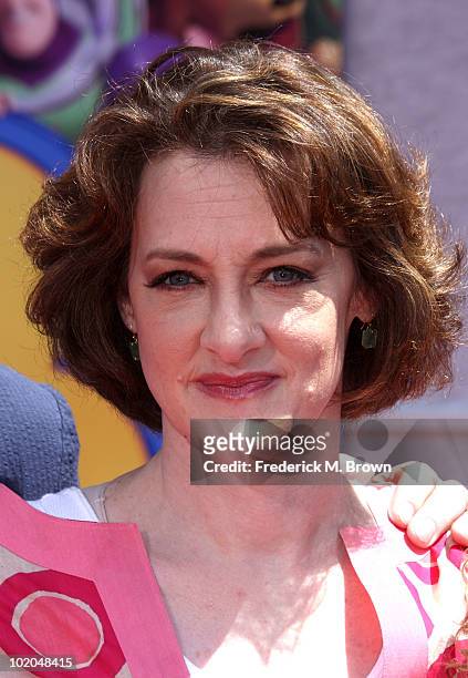 Actress Joan Cusack arrives at premiere of Walt Disney Pictures' "Toy Story 3" held at El Capitan Theatre on June 13, 2010 in Hollywood, California.