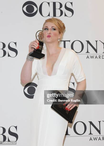 Actress Katie Finneran attends the 64th Annual Tony Awards at The Sports Club/LA on June 13, 2010 in New York City.