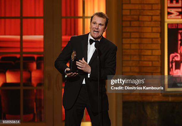 Douglas Hodge accepts his award onstage during the 64th Annual Tony Awards at Radio City Music Hall on June 13, 2010 in New York City.