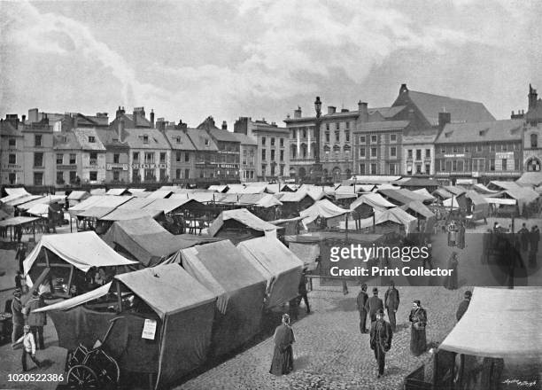 Market-Place, Northampton', circa 1896. From Pictorial England and Wales. [Cassell and Company, Limited, London, Paris & Melbourne, circa 1896]....