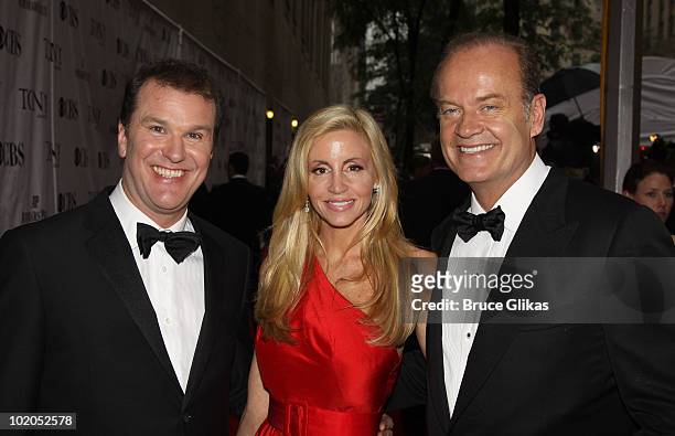 Douglas Hodge, Camille Grammer, and Kelsey Grammer attend the 64th Annual Tony Awards at Radio City Music Hall on June 13, 2010 in New York City.