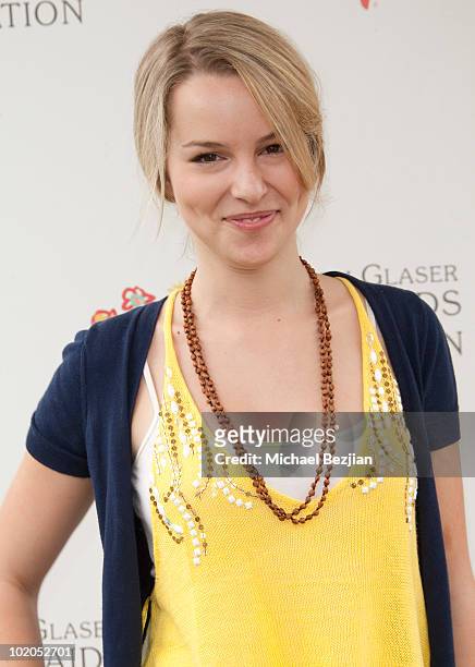Actress Bridgit Mendler poses at the 21st Annual "A Time For Heroes" Celebrity Picnic Benefit - Arrivals at Wadsworth Theater on June 13, 2010 in Los...
