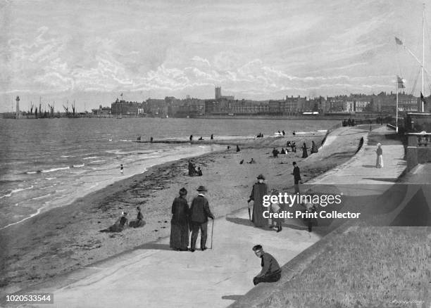 Margate, from Royal Crescent', circa 1896. From Pictorial England and Wales. [Cassell and Company, Limited, London, Paris & Melbourne, circa 1896]....