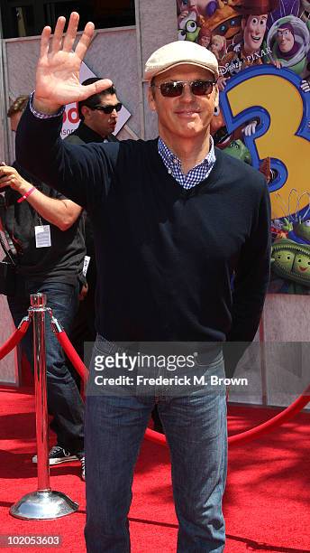 Actor Michael Keaton attends the Walt Disney Pictures' "Toy Story 3" film premiere at the El Capitan Theatre on June 13, 2010 in Hollywood,...