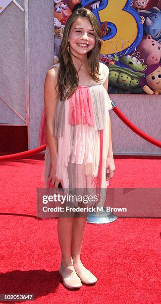 Actress Beatrice Miller attends the Walt Disney Pictures' "Toy Story 3" film premiere at the El Capitan Theatre on June 13, 2010 in Hollywood,...