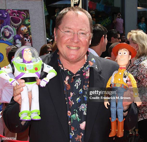 Executive producer John Lasseter attends the Walt Disney Pictures' "Toy Story 3" film premiere at the El Capitan Theatre on June 13, 2010 in...