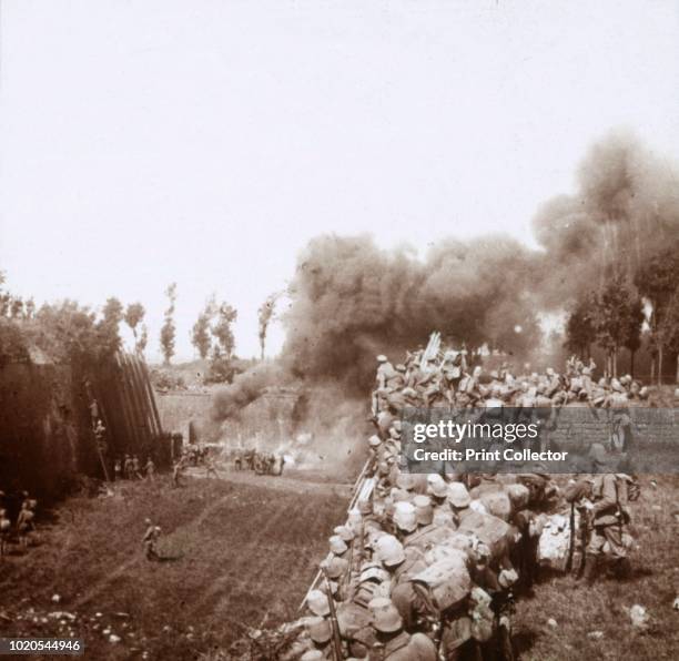 The taking of Bezonvaux by the Germans, Verdun, northern France, circa 1916-circa 1918. Photograph from a series of glass plate stereoview images...