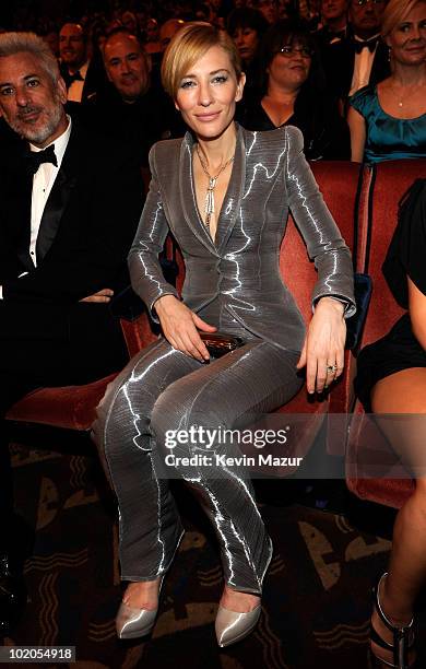 Cate Blanchett in the audience at the 64th Annual Tony Awards at Radio City Music Hall on June 13, 2010 in New York City.