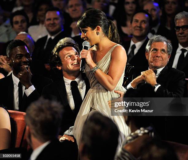 Lea Michele performs onstage during the 64th Annual Tony Awards at Radio City Music Hall on June 13, 2010 in New York City.