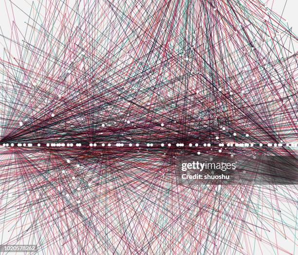 big data concept background - big data visualization stock illustrations