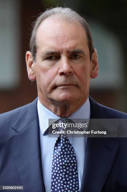 Sir Norman Bettison arrives for a stay of proceedings hearing at Preston Crown Court on August 21, 2018 in Preston, England. Former South Yorkshire...