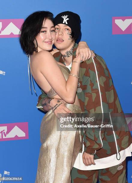 Noah Cyrus and Lil Xan attend the 2018 MTV Video Music Awards at Radio City Music Hall on August 20, 2018 in New York City.