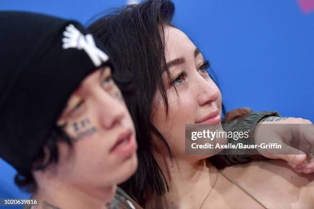 Noah Cyrus and Lil Xan attend the 2018 MTV Video Music Awards at Radio City Music Hall on August 20, 2018 in New York City.