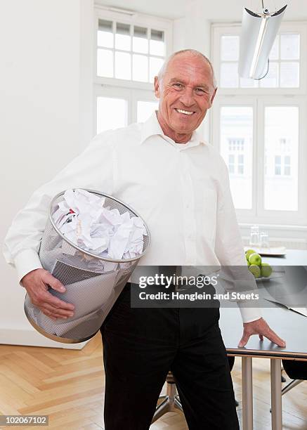 businessman recycling waste paper - trash can stock pictures, royalty-free photos & images