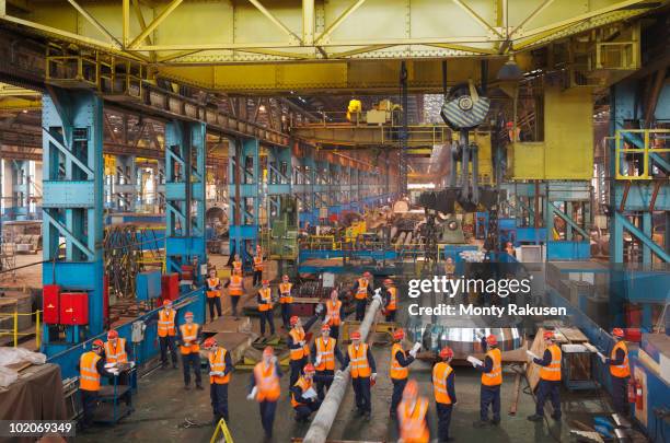 steel engineers working in plant - abundance stock pictures, royalty-free photos & images