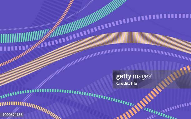 abstract flowing lines background - rail transportation stock illustrations