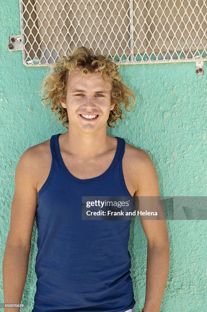 Portrait of smiling young man