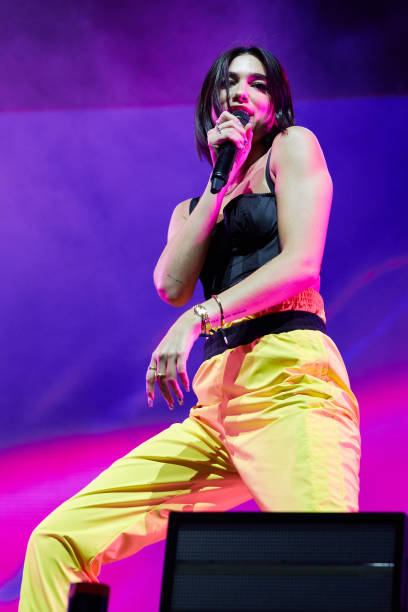 Dua Lipa performs live at Lowlands festival 2018 on August 19, 2018 in Biddinghuizen, Netherlands.