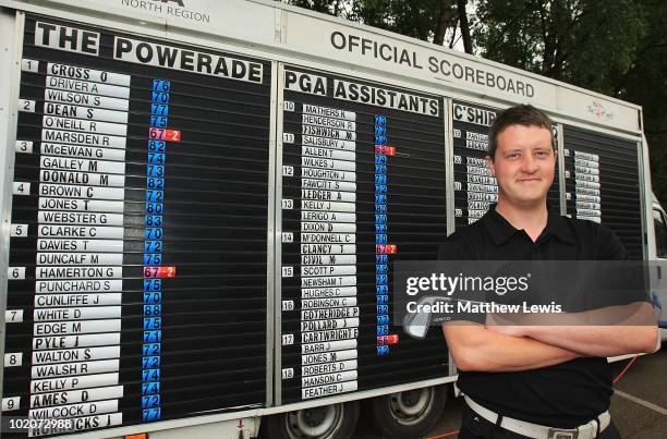 James Barr of Chilli Dip Golf Academy pictured after winning the Powerade PGA Assistants' Championship Regional Qualifier at Penwortham Golf Club on...