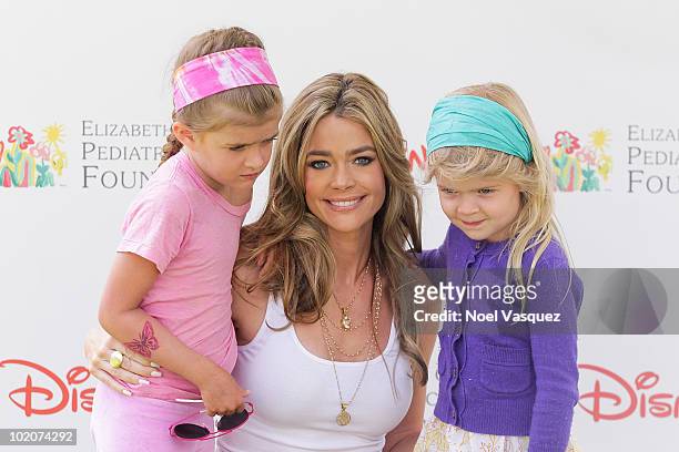 Sam Sheen, Denise Richards and Lola Sheen attend the 21st annual "A Time For Heroes" celebrity picnic at the Wadsworth Theater on June 13, 2010 in...