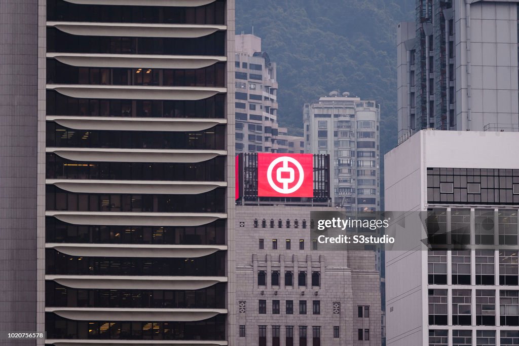 3988 A view of the Bank of China facade with its Logo on August 21 2018 in ...