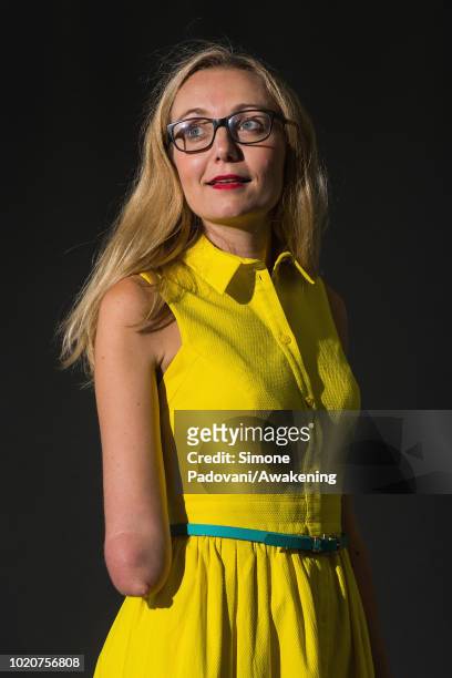English actress, singer, playwright, children's author, and former television presenter Cerrie Burnell attend a photocall during the annual Edinburgh...