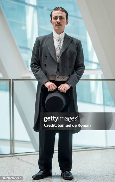 Victor Clavijo attends during 'Lehman Trilogy' press conference on August 21, 2018 in Madrid, Spain.