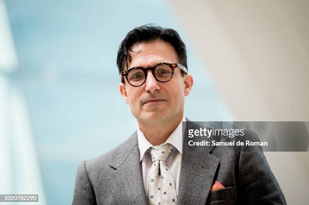 Aitor Beltran attends during 'Lehman Trilogy' press conference on August 21, 2018 in Madrid, Spain.
