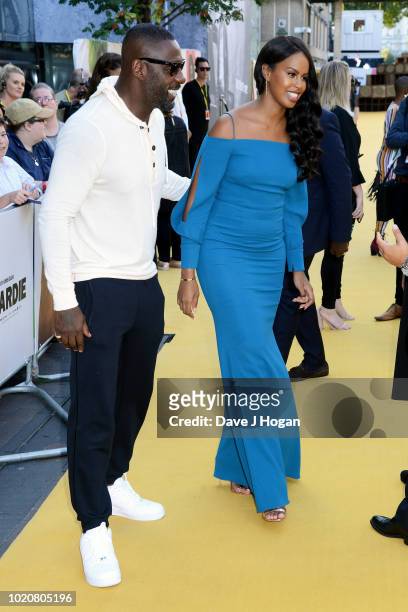 Director Idris Elba and Sabrina Dhowre attend the UK premiere of "Yardie" at BFI Southbank on August 21, 2018 in London, England.